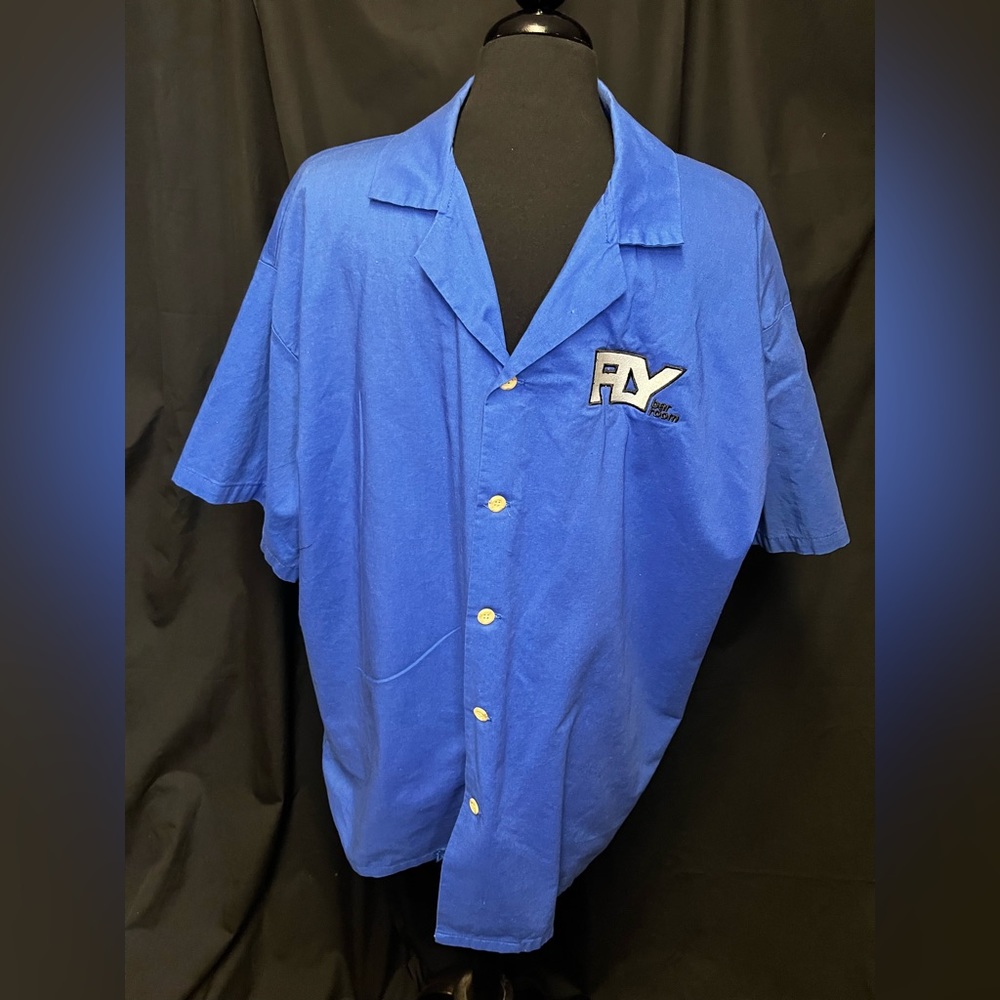 Men’s Button Down Work Shirt “Fly BarRoom” Size L/XL